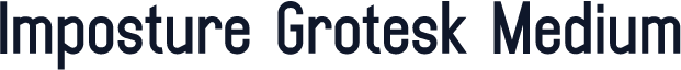 Imposture Grotesk Medium
