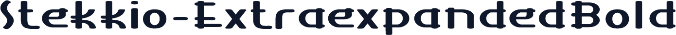 Stekkio-ExtraexpandedBold