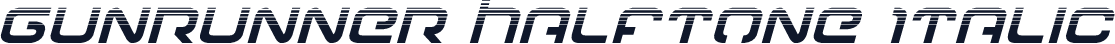 Gunrunner Halftone Italic