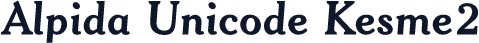 Alpida Unicode Kesme2