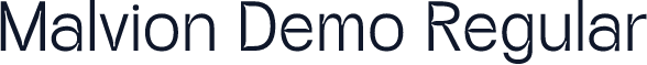 Malvion Demo Regular