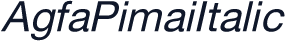 AgfaPimaiItalic