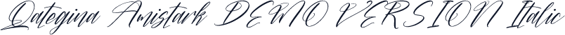 Qategina Amistark DEMO VERSION Italic