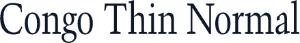 Congo Thin Normal