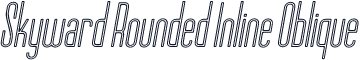 Skyward Rounded Inline Oblique