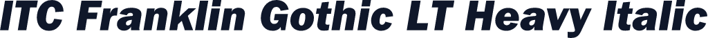 ITC Franklin Gothic LT Heavy Italic