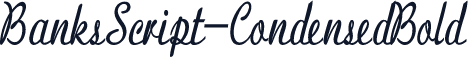 BanksScript-CondensedBold