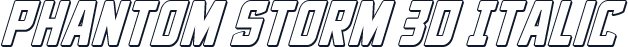 Phantom Storm 3D Italic