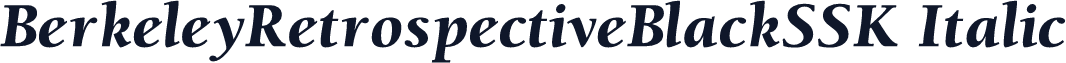 BerkeleyRetrospectiveBlackSSK Italic