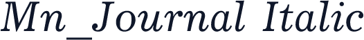 Mn_Journal Italic