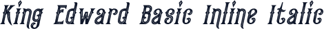 King Edward Basic Inline Italic