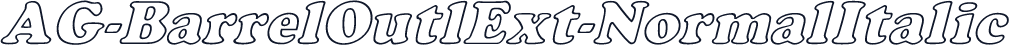 AG-BarrelOutlExt-NormalItalic