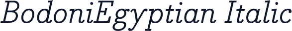 BodoniEgyptian Italic