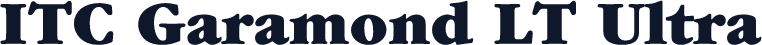 ITC Garamond LT Ultra