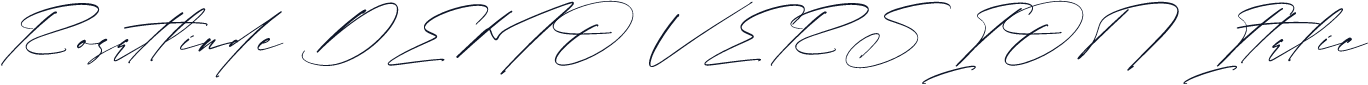 Rosatlinde DEMO VERSION Italic