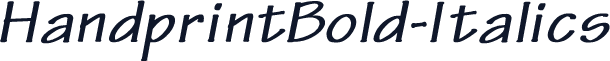 HandprintBold-Italics