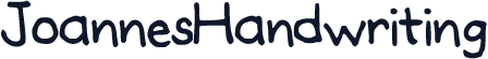 JoannesHandwriting