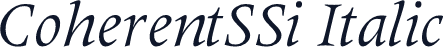 CoherentSSi Italic
