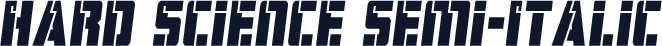 Hard Science Semi-Italic