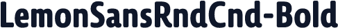 ☞LemonSansRndCnd-Bold