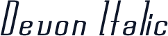 Devon  Italic