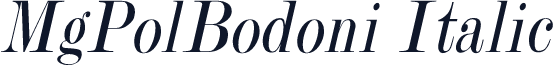 MgPolBodoni Italic