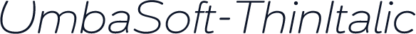 UmbaSoft-ThinItalic
