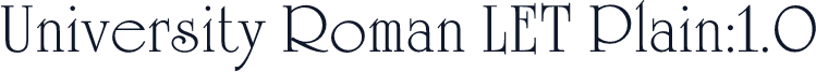 University Roman LET Plain:1.0