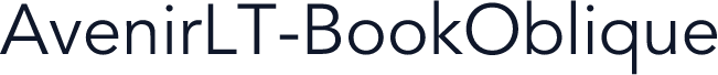 AvenirLT-BookOblique