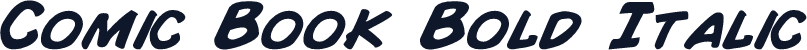 Comic Book Bold Italic