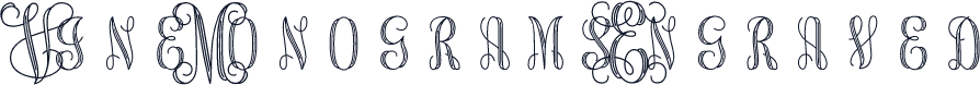 Vine MonogramsEngraved