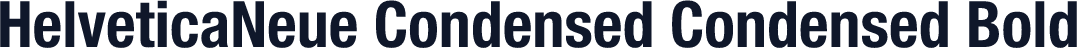 HelveticaNeue Condensed Condensed Bold