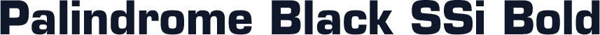 Palindrome Black SSi Bold