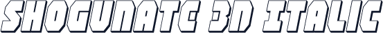 Shogunate 3D Italic