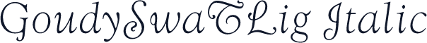 GoudySwaTLig Italic