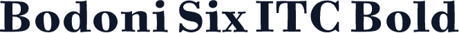 Bodoni Six ITC Bold