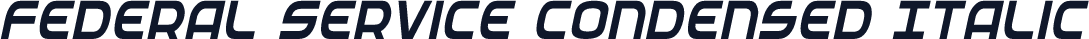 Federal Service Condensed Italic
