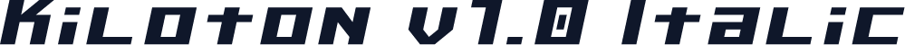 Kiloton v1.0 Italic