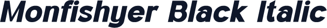 Monfishyer Black Italic