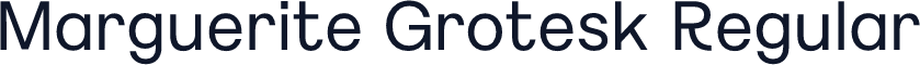 Marguerite Grotesk Regular