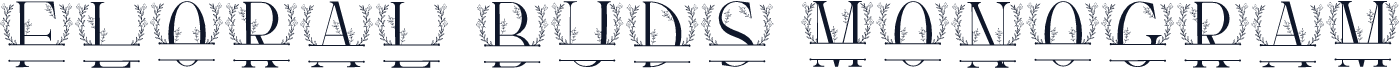 Floral Buds Monogram