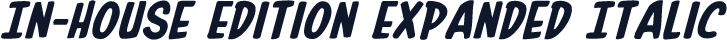 In-House Edition Expanded Italic