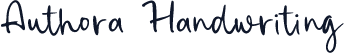 Authora Handwriting