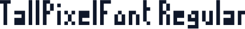 TallPixelFont Regular