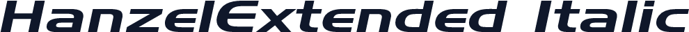 HanzelExtended Italic