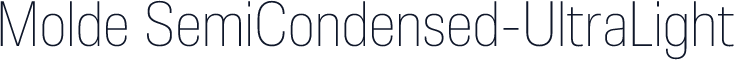 Molde SemiCondensed-UltraLight