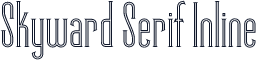 Skyward Serif Inline