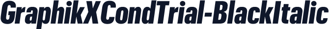GraphikXCondTrial-BlackItalic