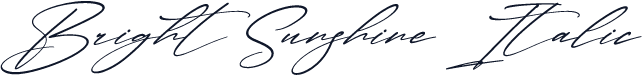 Bright Sunshine Italic