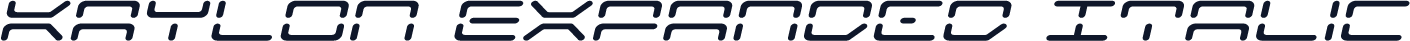 Kaylon Expanded Italic